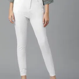 Kotty White Skinny Fit High Rise Jeans-image-24