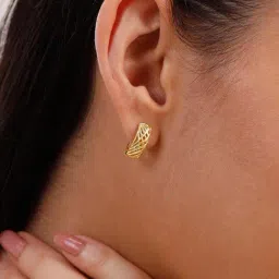 Mia by Tanishq 14k (585) Yellow Gold Earrings for Women-picture-30