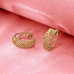 Mia by Tanishq 14k (585) Yellow Gold Earrings for Women image 2