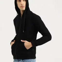 United Colors Of Benetton Black Relaxed Fit Printed Hoodie image 3