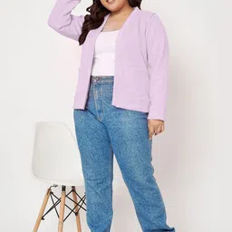 BRINNS Women Fleece Open Front Jacket image 3