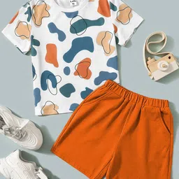 BAESD Kids Pack Of 3 Round Neck T-shirt With Shorts image 2