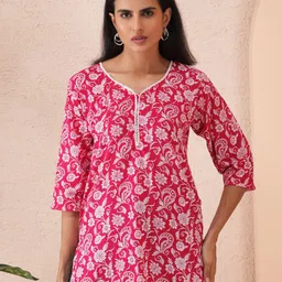 Sold For Style Printed Pure Cotton Kurti-picture-27