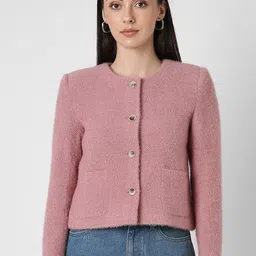 van heusen woman Van Heusen Women Solid Casual Jacket-picture-19
