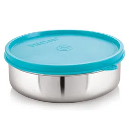Steel Lock Flex Stainless Steel Container/Dabba with Lid Airtight for Food Storage, Easy to Carry, Leak Proof and Stackable (SL-42/700 ml) Turquoise.-image-98