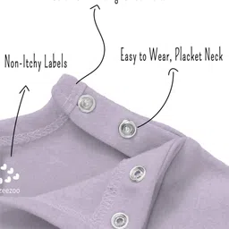 Zeezeezoo 100% Cotton Fathers Day Theme Half Sleeves My Daddy My Hero Text Printed Romper - Lavender image 4