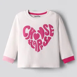 Bonfino 100% Cotton Knit Full Sleeves Night Suit with With Heart Print Pack of 3 - White Red & Pink image 3