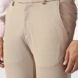 Van Heusen Men Mid-Rise Slim Fit Formal Trousers image 3