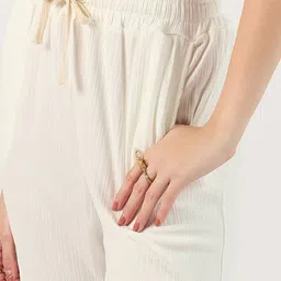 Outzidr Women Smart Relaxed Fit Trousers image 3