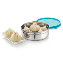 Steel Lock Flex Stainless Steel Container/Dabba with Lid Airtight for Food Storage, Easy to Carry, Leak Proof and Stackable (SL-42/700 ml) Turquoise. image 4