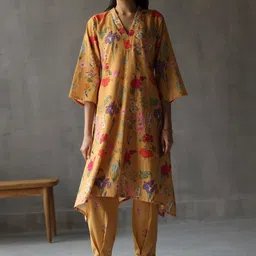 MARQUISA Women Floral Printed A-Line Kurta with Salwar-image-92