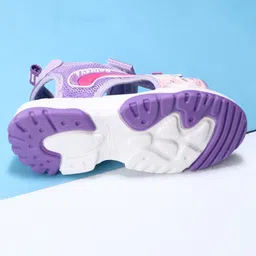 Cute Walk by Babyhug Velcro Closure Sandals- Purple image 5