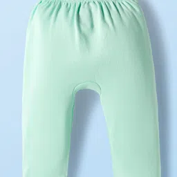 Babyhug Disney Interlock Knit Full Length Diaper Leggings with Winnie The Pooh Graphics Pack of 3 - White Light Green & Lilac image 5