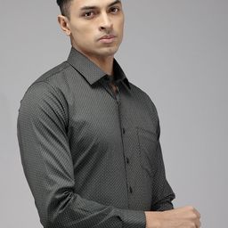 Van Heusen Pure Cotton Slim Fit Opaque Printed Formal Shirt-picture-8