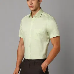 Louis Philippe Green Regular Fit Printed Shirt image 3