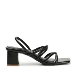 Elle Women's Black Sling Back Sandals image 3