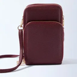 Westside Plum Self-Textured Phone Sling Bag-picture-26