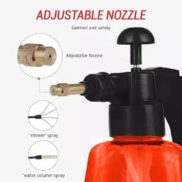 ORILEY OR-SP02 1.2 L Red Manual Sprayer Handheld Mist Water Spraying Pump for Car Washing image 3