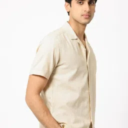 Rare Rabbit Beige Regular Fit Solid Shirt image 3