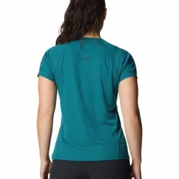 Columbia Womens Teal Omni-Freeze Zero Ice Cirque River Pro Crew Tshirt image 3