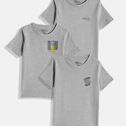 METRO KIDS COMPANY Boys Pack of 3 Printed T-shirts-picture-34