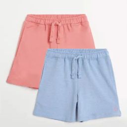 Campana Girls Multi Color Cotton Shorts - Pack Of 2-picture-37