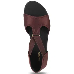 Walkway Women's Brown Ankle Strap Sandals image 3