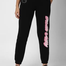 Forever 21 Black Graphic Print Joggers-picture-33