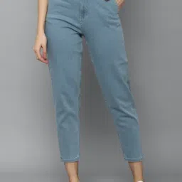 Allen Solly Blue Cotton Mid Rise Jeans-picture-25