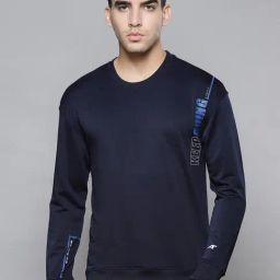 ALCIS Blue Slim Fit Printed Sweatshirt-picture-16