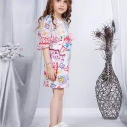 Peppermint Kids Multicolor Printed Dress image 3