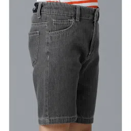 Under Fourteen Only Kids Grey Solid Shorts image 3