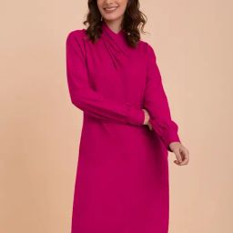 Fablestreet Fuchsia Shift Dress-picture-16