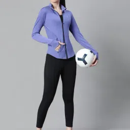 ATHLISIS Purple Polyester Solid Sports Jacket image 5