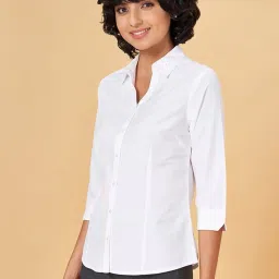 Annabelle by Pantaloons White Regular Fit Shirt image 3