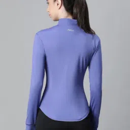 ATHLISIS Purple Polyester Solid Sports Jacket image 2