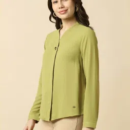 Allen Solly Green Regular Fit Shirt image 3
