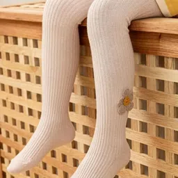 Ziory Girls Floral Designed Cotton Lace Stockings-image-49