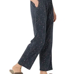 Smarty Pants Navy Blue Cotton Abstract Pyjamas image 3