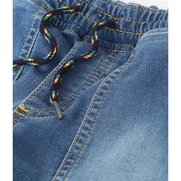 United Colors of Benetton Kids Blue Solid Shorts image 3