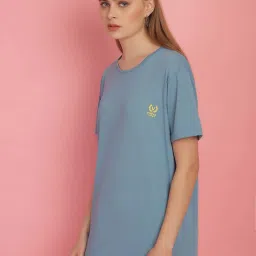 Vimal Jonney Blue Cotton Sports T-Shirt image 3