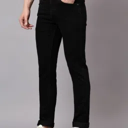 Cantabil Black Regular Fit Jeans image 3