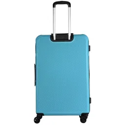 Calvin Klein Expression Pagoda Blue Textured Hard Large Trolley Bag - 68 Cms image 3