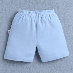 Bumzee Boys Navy & Sky Blue Cotton Graphic Shorts - Pack of 4 image 3