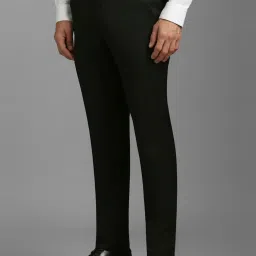 Louis Philippe Black Slim Fit Trousers image 3