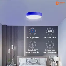 Orient 6 W Rainbow Round Recess Downlighter White & Blue (Pack of 4) image 5