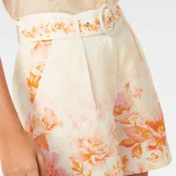 Forever New Kiara Belted Linen Shorts With Belt image 3