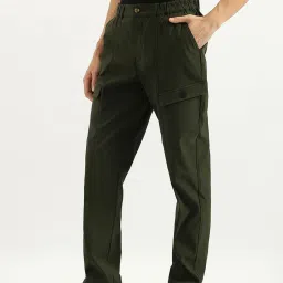 United Colors Of Benetton Green Straight Fit Trackpants image 3