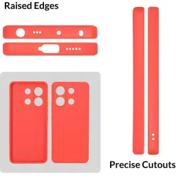 Sprig Back Cover for POCO X6 (Red) image 3