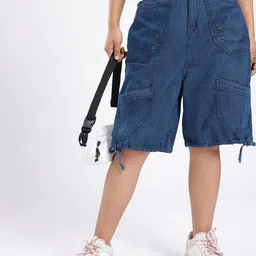 DressBerry Women Street Cool Cargo Style Shorts-picture-36
